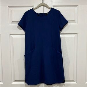 Banana Republic Pocket Dress Short Sleeve Womens Blue Size 10